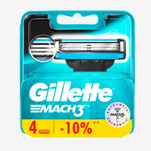 Кассеты для бритвы Gillette Mack3 4 штуки