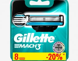 Сменные кассеты Gillette Mach3 8 штук
