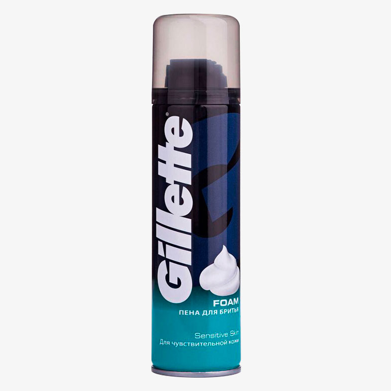 Пена для бритья Gillette Sensitive Skin Foam 200 мл.