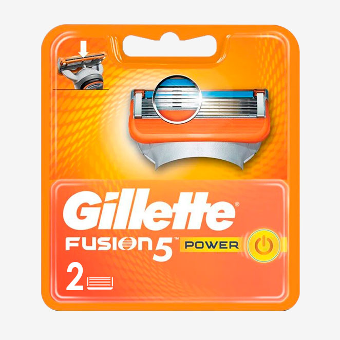 Кассеты для бритвы Gillette fusion5 power 2 штуки