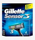 Сменные кассеты Gillette Sensor3 4 штуки